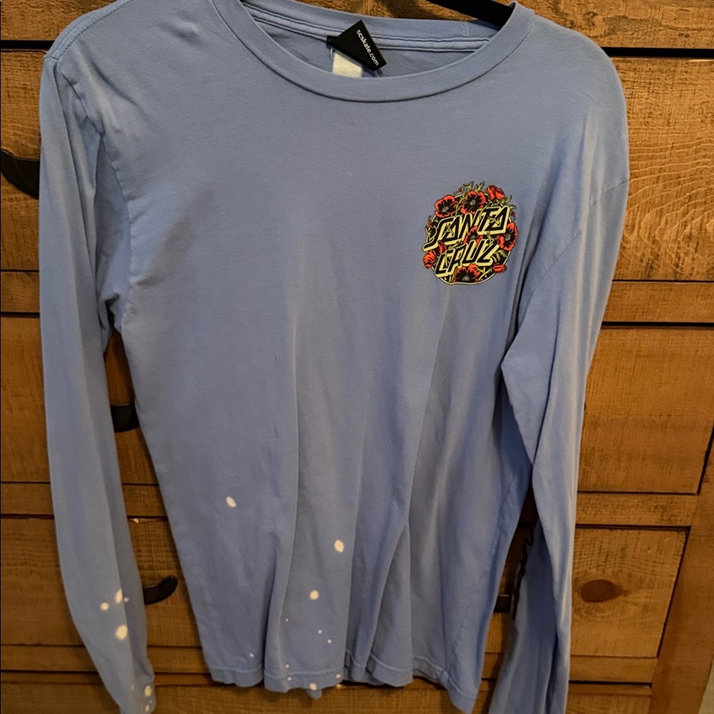 Santa Cruz Skateboards Blue Long Sleeve Tee